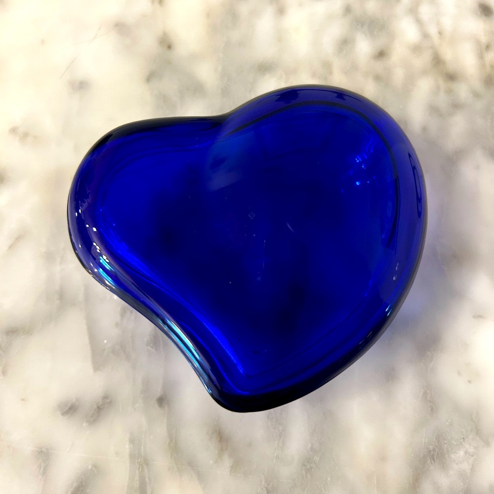 Elsa Peretti Cobalt Blue Heart Trinket box